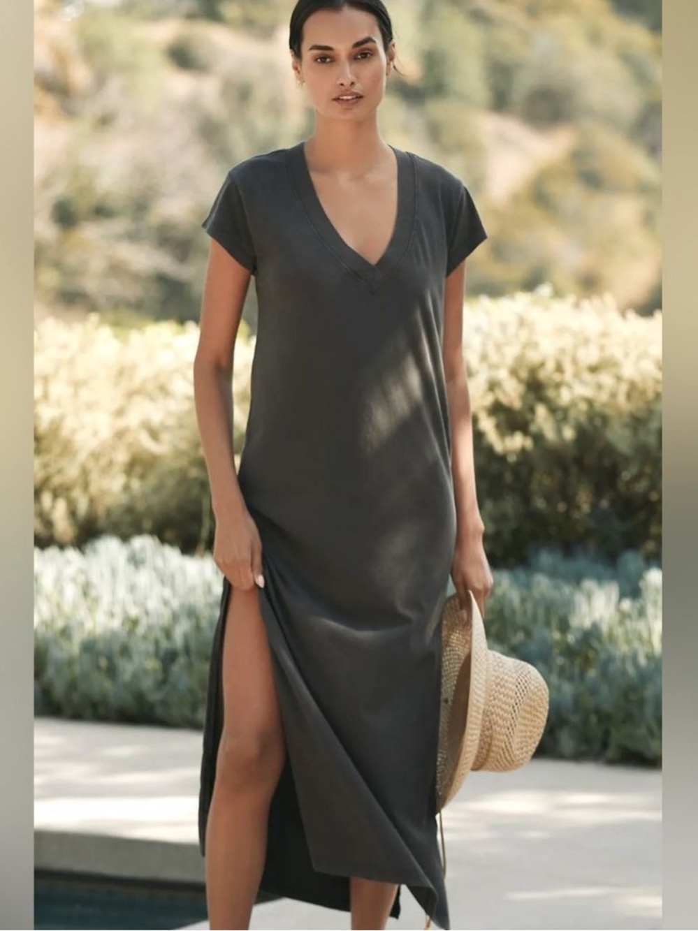 L*Space Charcoal Midi Dress Cover Up